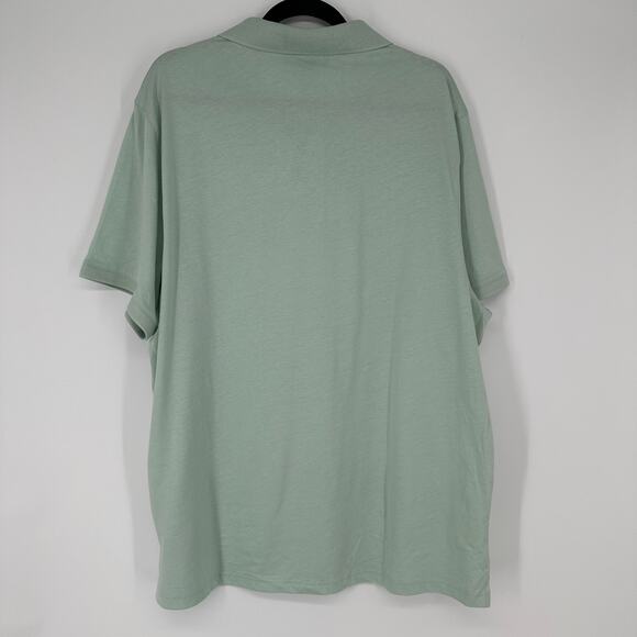 Michael Kors Embroidered Logo Cotton Pale Jade Short Sleeve Polo Mens XXL - Picture 3 of 10